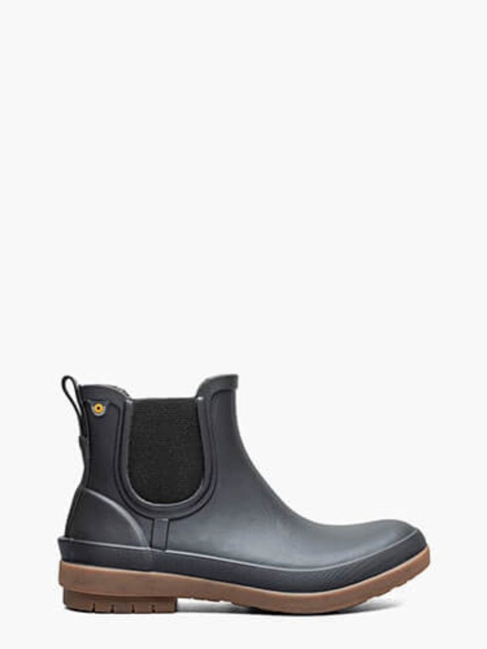 Bogs Women's Black Tan Sweatpea II Classic Rubber Ankle Chelsea Boot Size 6